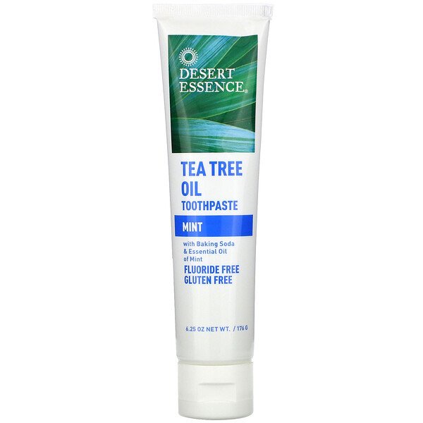 Desert Essence, Tea Tree Oil Toothpaste, Mint, 6.25 oz (176 g) Shopee