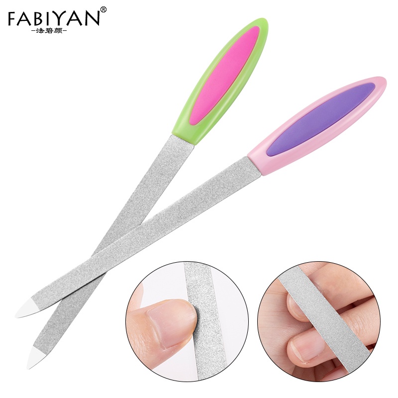 Fabiyan Double-sided stainless steel nail file tool durable nail filer ...