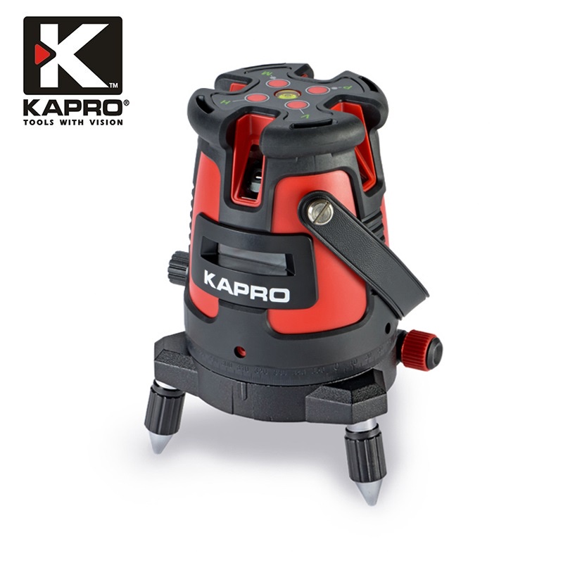 KAPRO 875 5 Red Lines Laser Level Self-Leveling 360 Rotatable Indoor ...