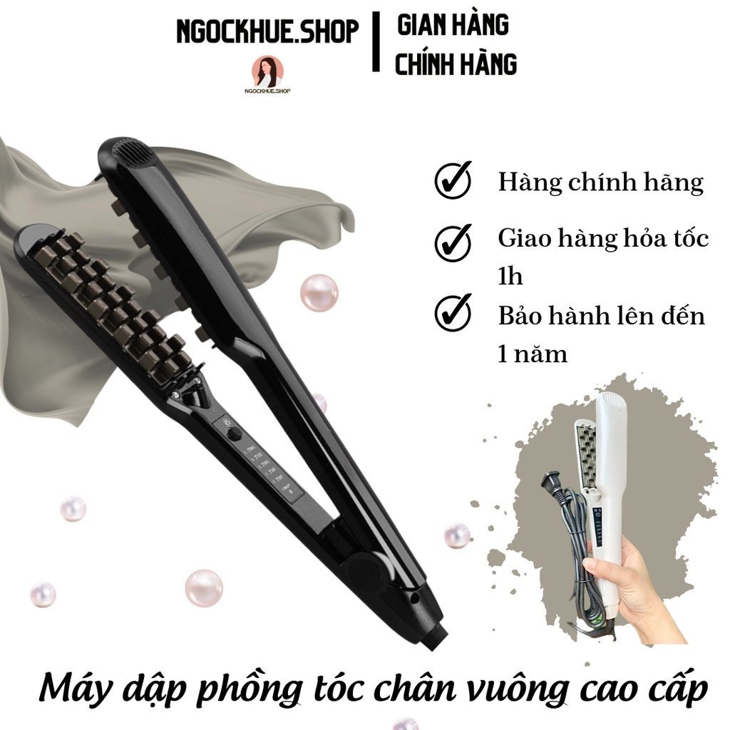 2in1 Korean highend square hair puffing ruffled presser, 5 adjustable