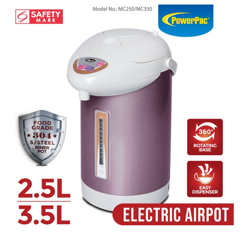 My Choice Electric Airpot 2.5L/3.5L with Stainless Steel (MC250/MC350) Shopee Singapore