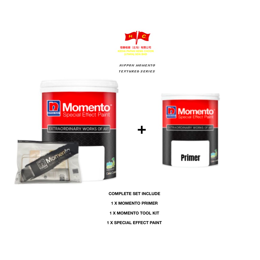 NIPPON PAINTS TEXTURE SERIES 1L MOMENTO SPECIAL EFFECT PAINTS/ COMPLETE