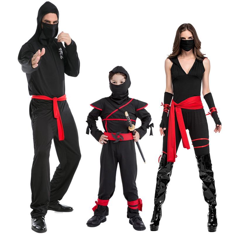 Japanese Ninja Costume Anime Ninja Hooded Suit Kids Clothes Ninja Onesie  Cosplay Costume Halloween Kids Party Clothes