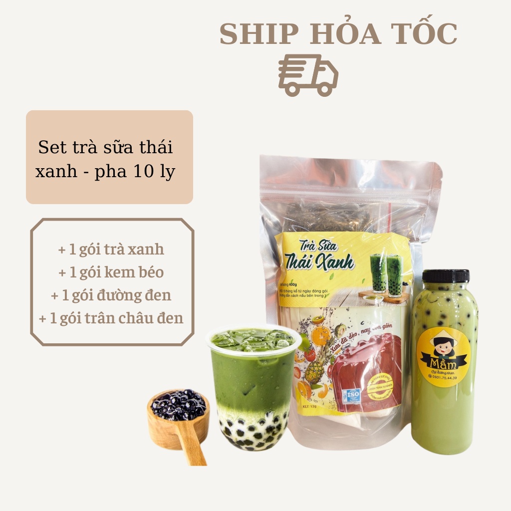 Thai Green Milk Tea SelfMixed Set Of Ingredients 400g Mix 10 Cups Shopee Singapore