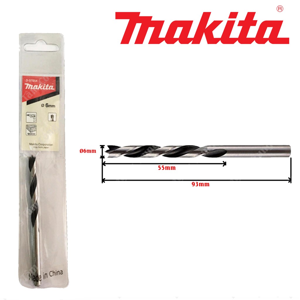 Makita D07054 High Quality Wooden Drill (6x93mm) Shopee Singapore