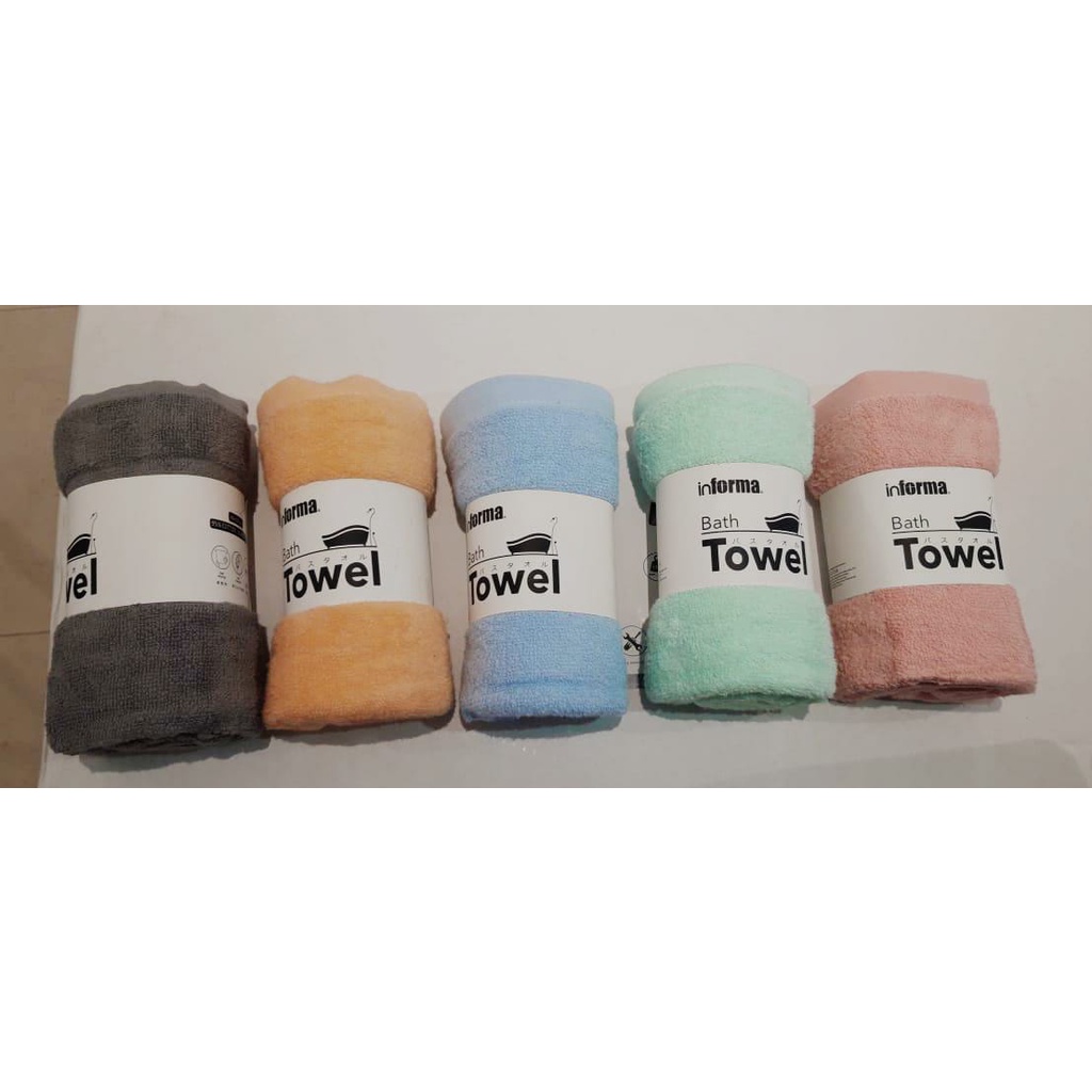 INFORMA Soft Towel Marshmallow Bath Towel 60x120 Cm | Shopee Singapore