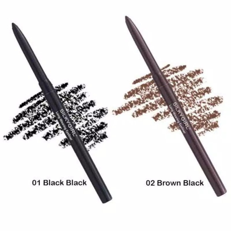 Silkygirl long wearing eyeliner/eyeliner matic Shopee Singapore