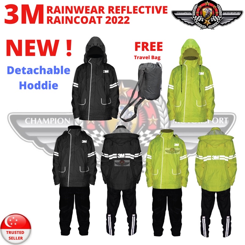 3M authentic 2022 Scotchlite Motorcycle Raincoat with