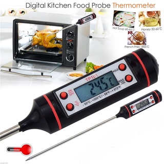 Anpro Cooking Thermometer, DT-10 Instant Read Digital Cooking Meat  Thermometer with Long Probe for Food, Meat, Candy and Bath Water - Black