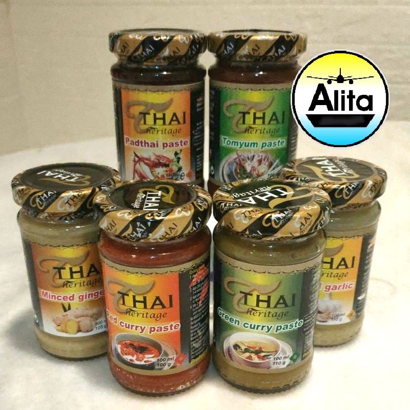 Thai Heritage Green Red Curry Padthai Paste Tomyum (100ml) 泰國傳統青咖喱,红咖喱 ...