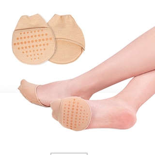 2pcs Toe Topper Liner Socks Sponge Cushion No Show Women's Toeless