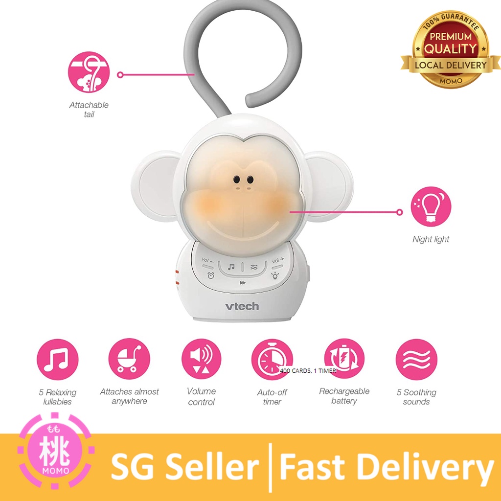 VTech Myla The Monkey Baby Sleep Soother with a White Noise Sound