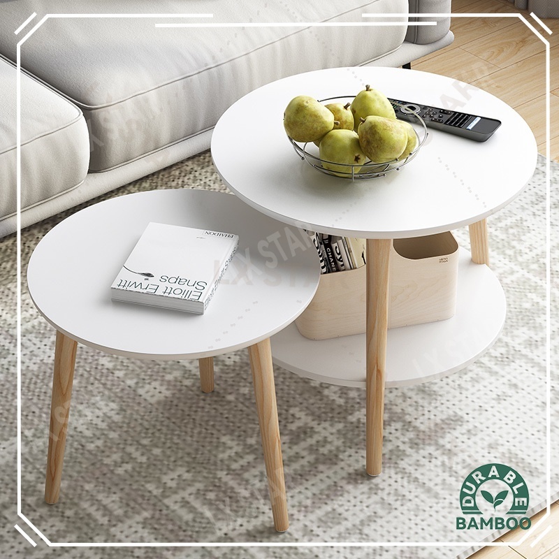 Coffee Table Nordic Small Round Simple Modern Bedroom Bedside Tea ...