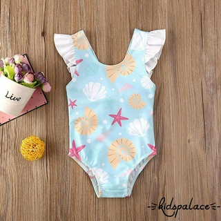 Children's One Piece Printed Sling Swimming Suspender Swimsuit