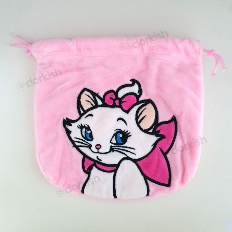 Disney The Aristocat Marie Cat Drawstring Storage Pouch Bag Case ...