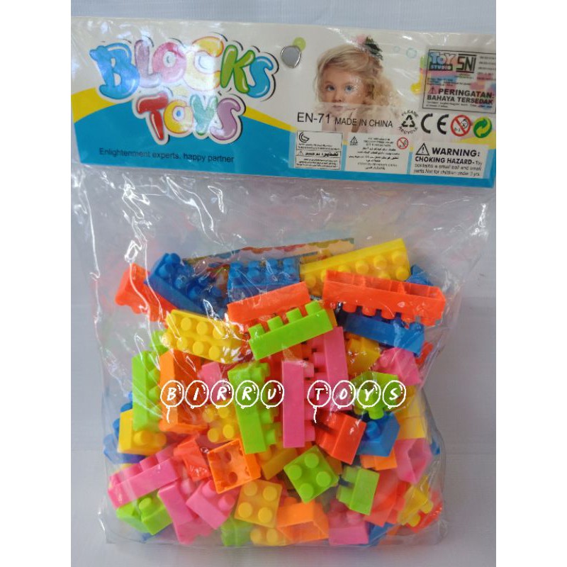 Legoo Mini Block Toy Full Block Stacking (Without Wheels) | Shopee ...