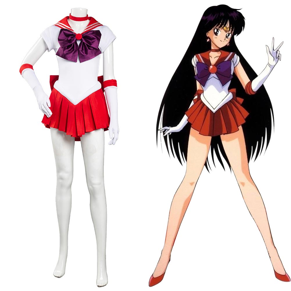 Sailor Cosplay Moon Hino Rei Cosplay Costume Uniform Dress Outfits ...