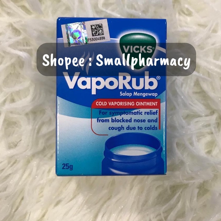 Vicks VapoRub Vaporising Ointment 25g 003485 | Shopee Singapore