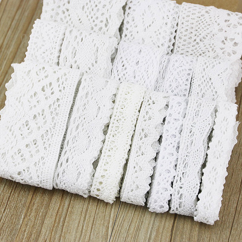 5 M/roll) White Lace Ribbon Clothing Accessories Handmade DIY