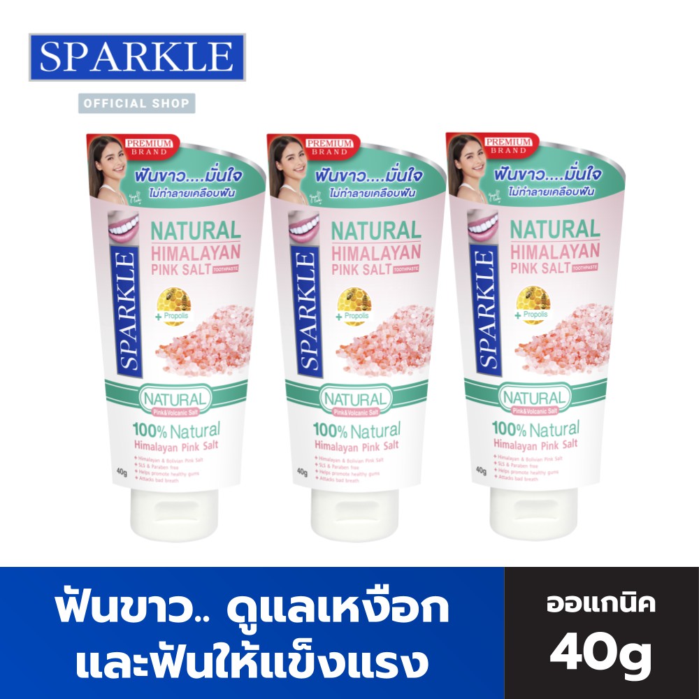 SPARKLE Toothpaste NATURAL HIMALAYAN Formula 40g SK0388 Salt For Gum ...