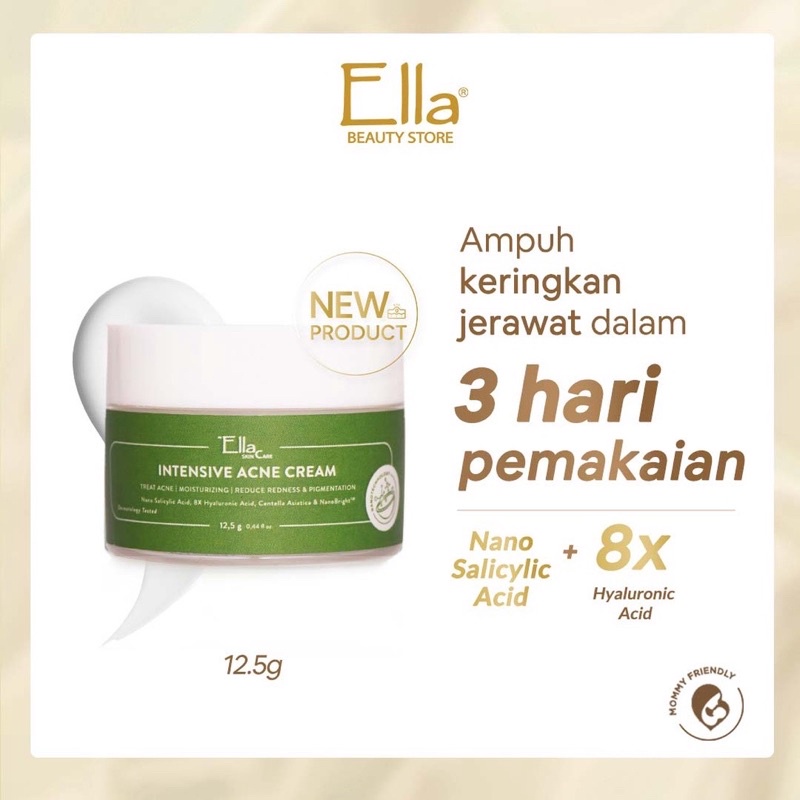 Ella Skincare Intensive Acne Cream with Nano Salicylic Acid (BHA), 8X