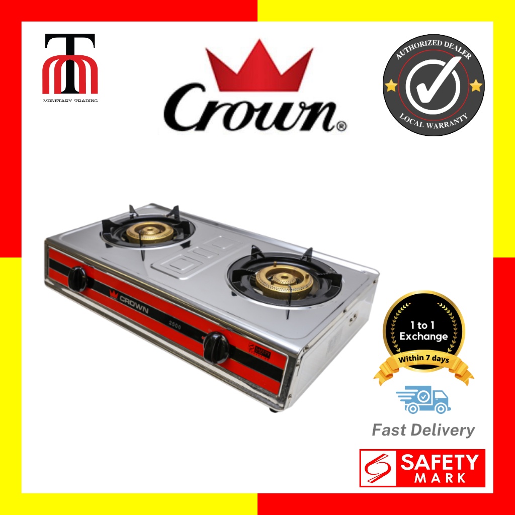 CROWN Tabletop Gas Cooker 2500 Shopee Singapore