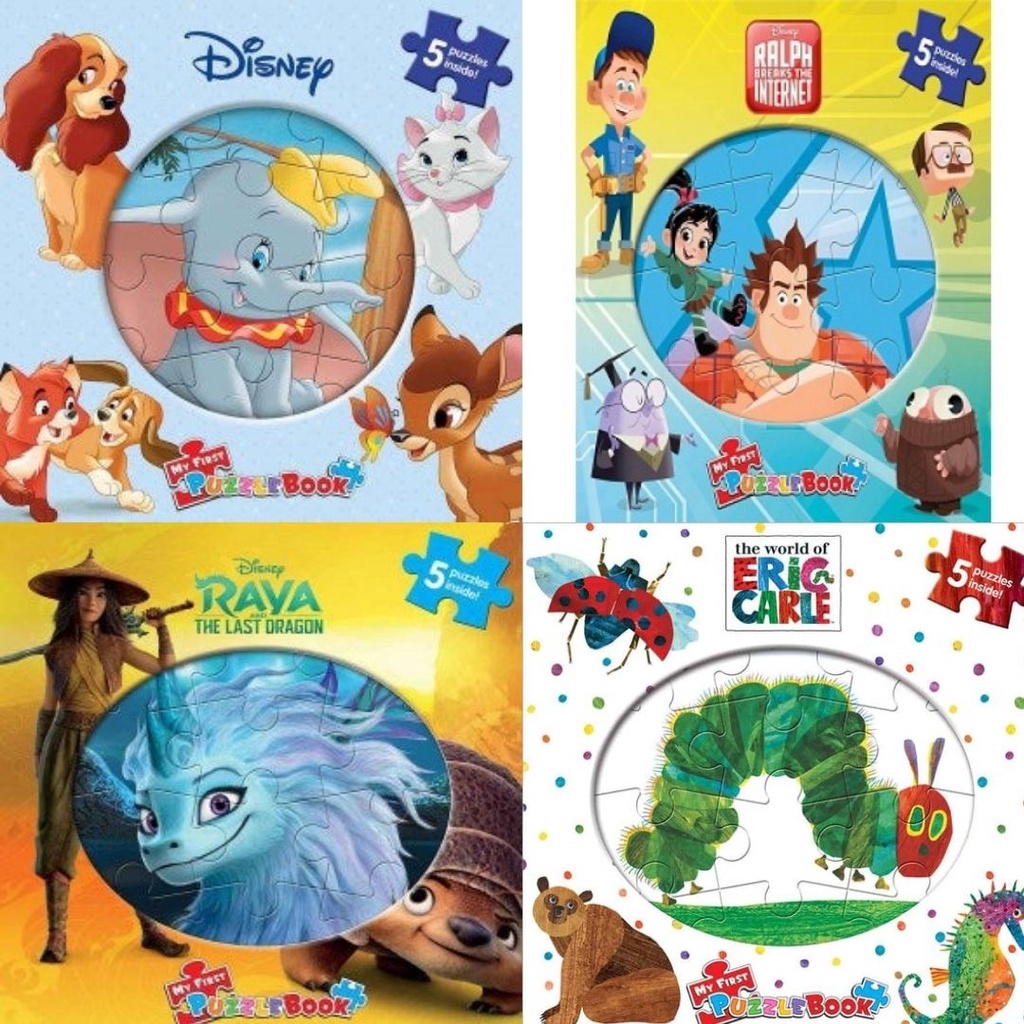 My First Puzzle Book : Disney Raya/Disney Animals/Eric Carle/Disney ...