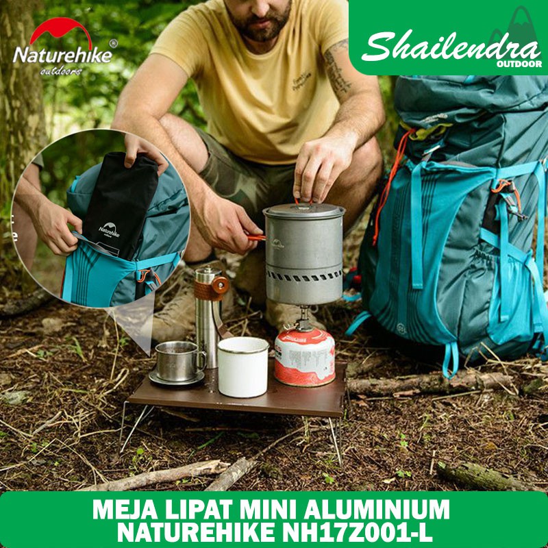 Naturehike Nh17Z001- Ultralight Mini Aluminum Folding Table | Shopee ...