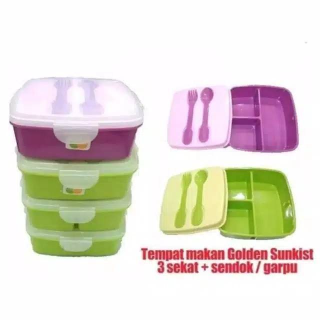 Lunch box Lunch box Spoon + Fork Eat box FREE Spoon GARPU | Shopee