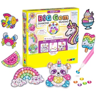 Gem Diamond Painting Kit for Kids 24 Pieces DIY Diamond Painting Stickers 4  Suncatchers and DIY Painting Tools to Create Your Own Diamond Stickers Cute  Art Crafts for Girls Boys (Unicorn and Food)
