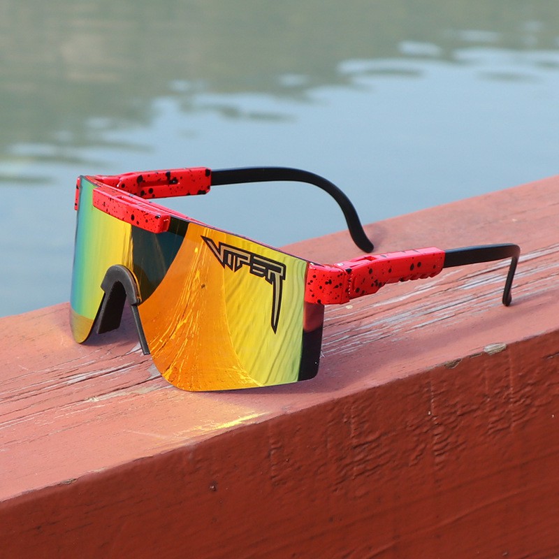 Original Pit Viper Sports Sunglasses Men Mtb Bike Shades Polarized TR90 Mirrored Lens Sun Glasses Women Eyewear Original Case