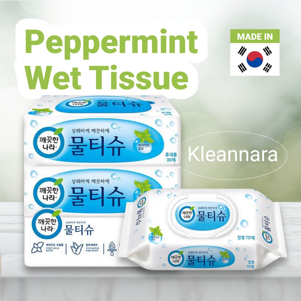 Lovehouse226 Kleannara Peppermint Wet Tissue Wet Wipes Clean Made in
