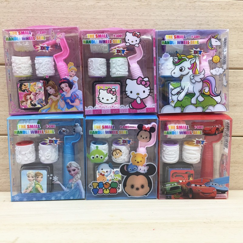 Children Cartoon Rolling Stamps Goodie Bag Gift Kids Birthday Party Gift Bags