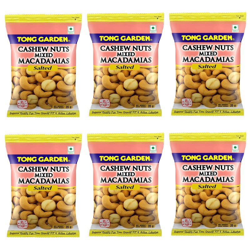 Tong Garden Mini Nuts Pack Assorted 28g - 50g (Bundle of 6) | Shopee ...