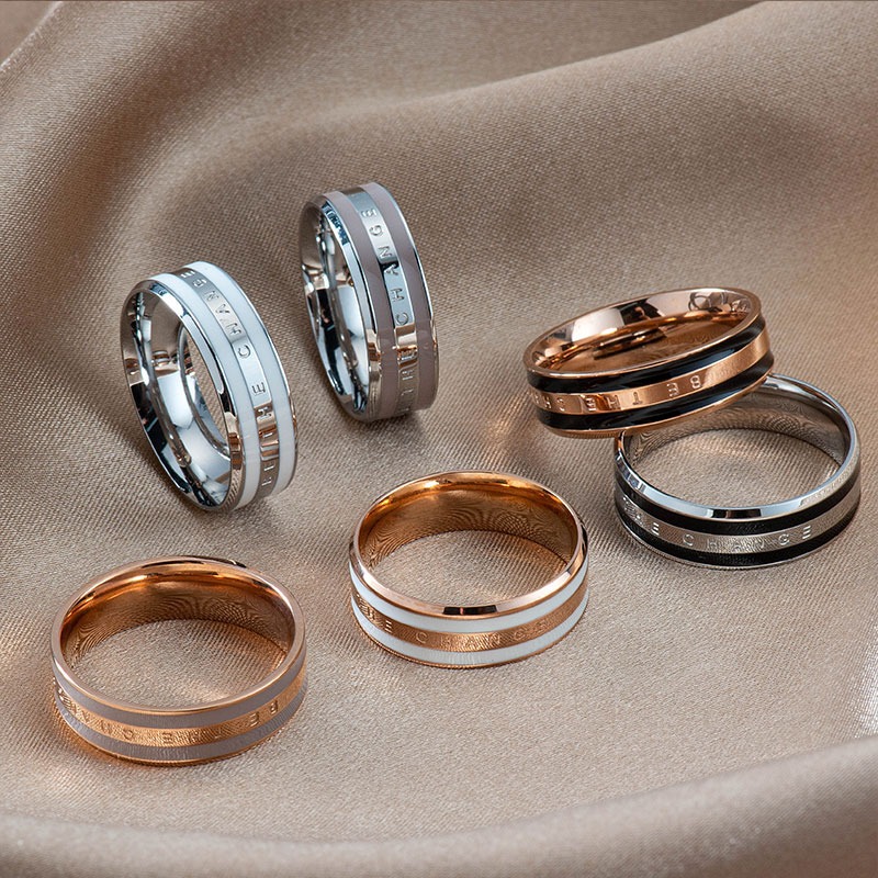 Gold love bands for on sale couples