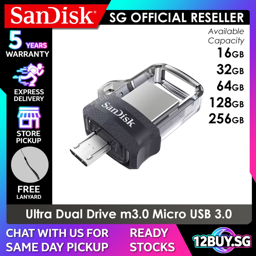 SanDisk 16 GB Ultra Dual m3.0 USB OTG Pen Drive