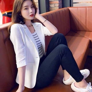 Casual cotton blazer on sale womens