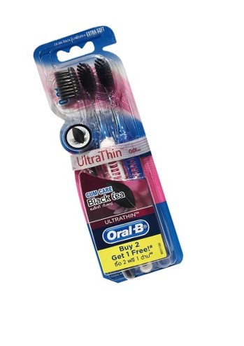 Oral B Tooth Brush Gum Care Blacktea 3s - Gambar 4