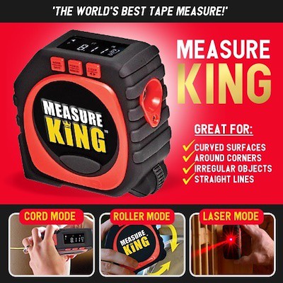 Measure King 3-in-1 Digital Tape Measure String Mode Tape Measure As ...