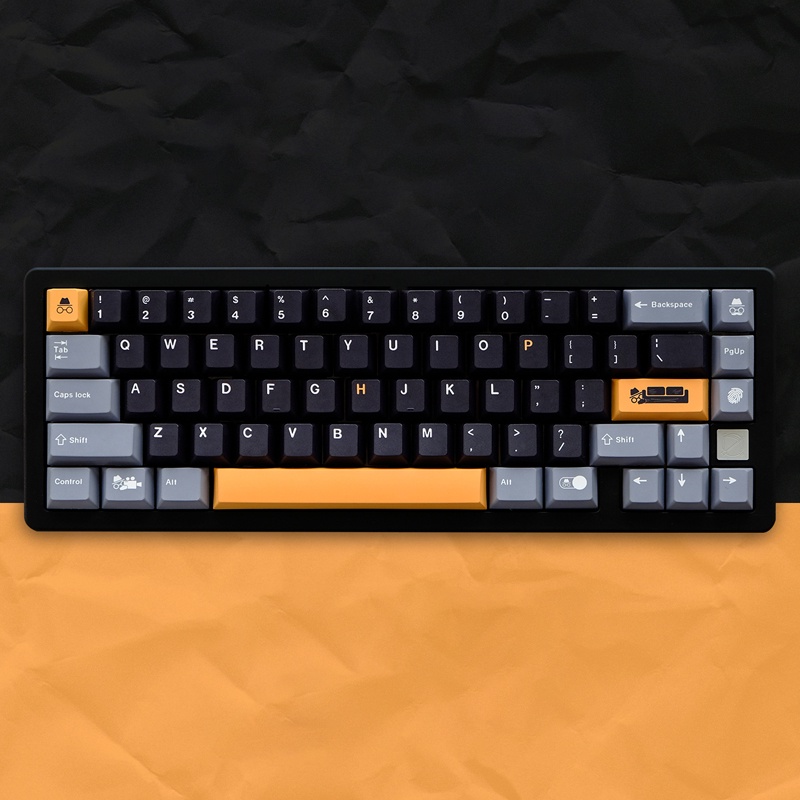 129 Keys GMK Privacy Label Keycaps Cherry Profile PBT Dye Sublimation ...