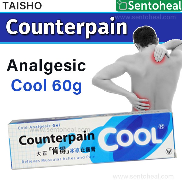Taisho Counterpain Cool/ Cold Analgesic Gel 60g - Relieves muscular ...