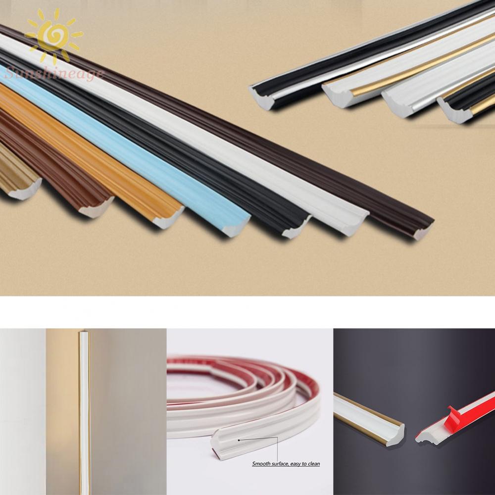 3D Pvc Self-Adhesive Skirting Waist Line Background Border Strip Corner Decor 1M