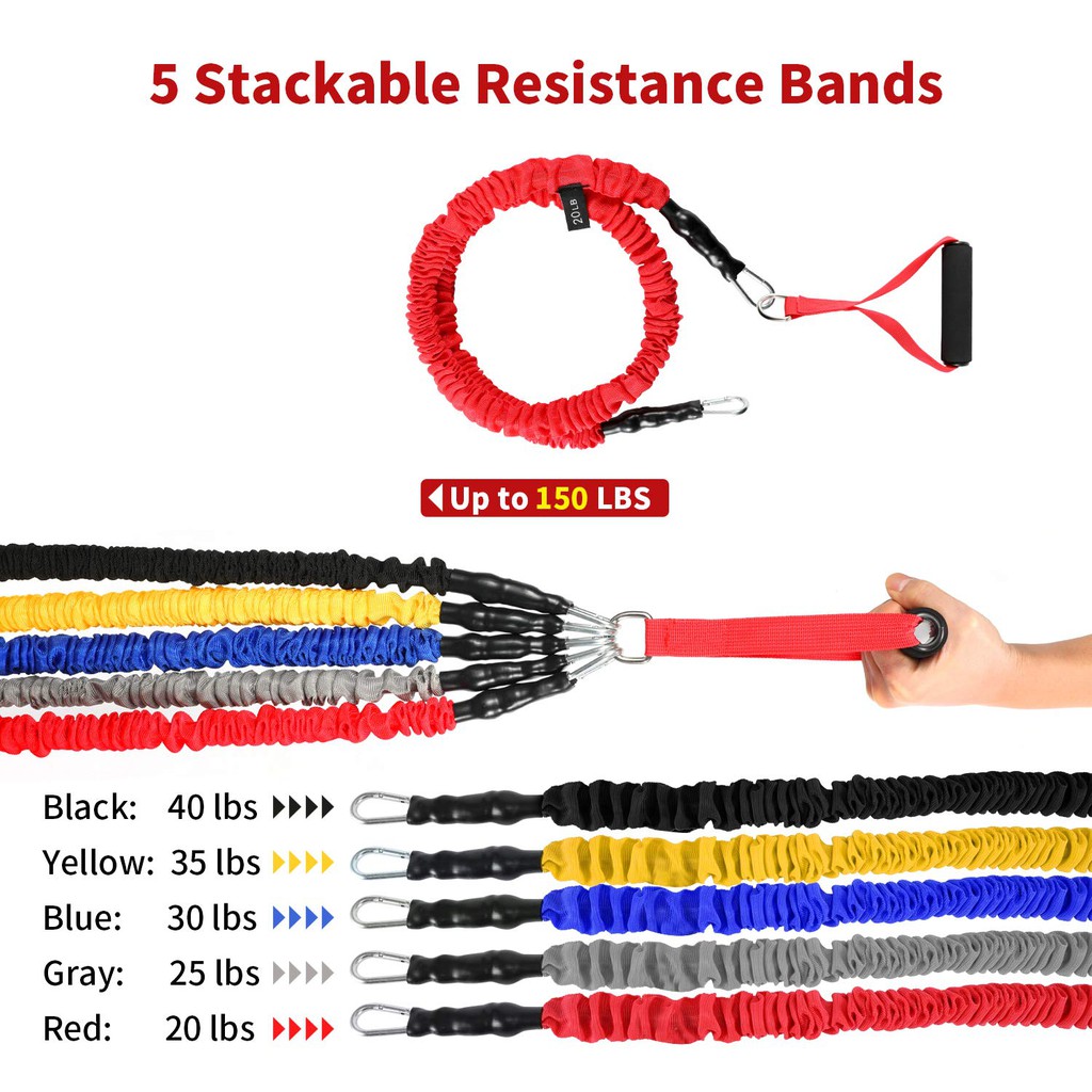 Resistance Bands Set Upgraded Resistance Tubes with Anti Snap Heavy Duty Shopee Singapore