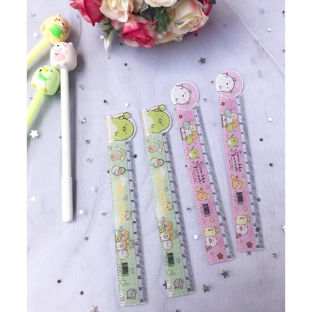 San-X SUMIKKO GURASHI Kawaii animal ruler Kawaii boy girl drawing ...