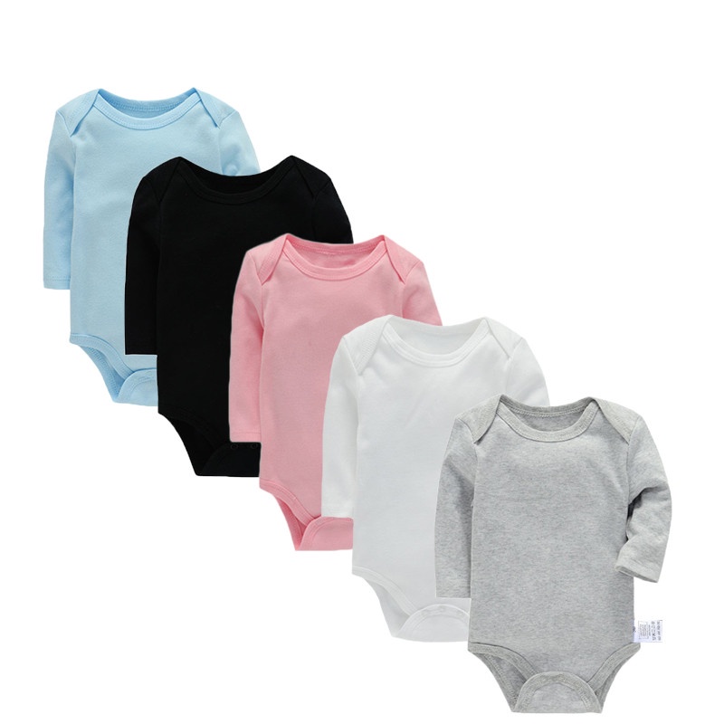 Solid best sale baby bodysuits