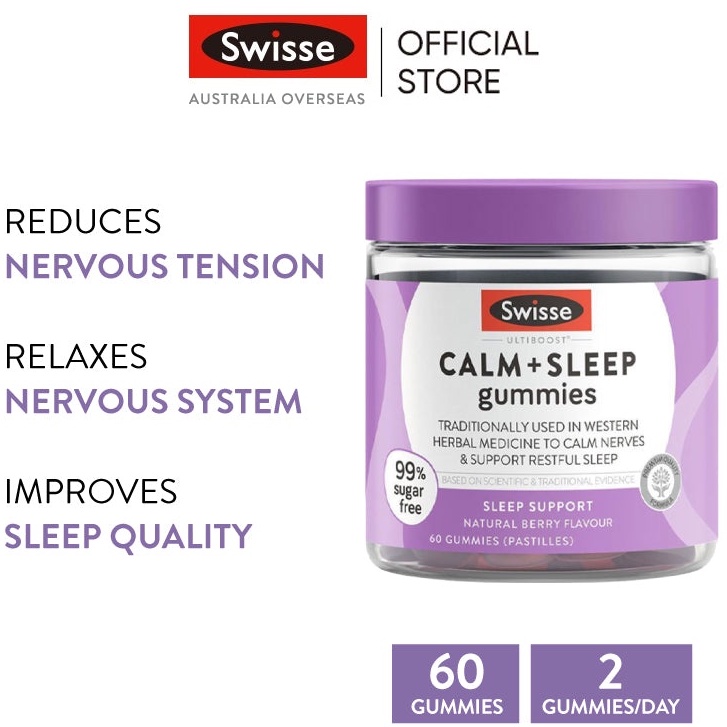 Swisse Calm And Sleep Gummies 60 Pack