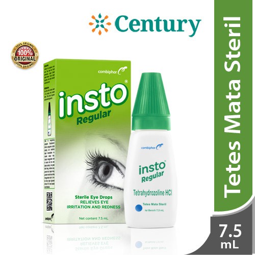 Insto Eye Drops Regular 7.5ml / Obat Tetes Mata / Mata Merah / Mata Iritasi / Mata Kering