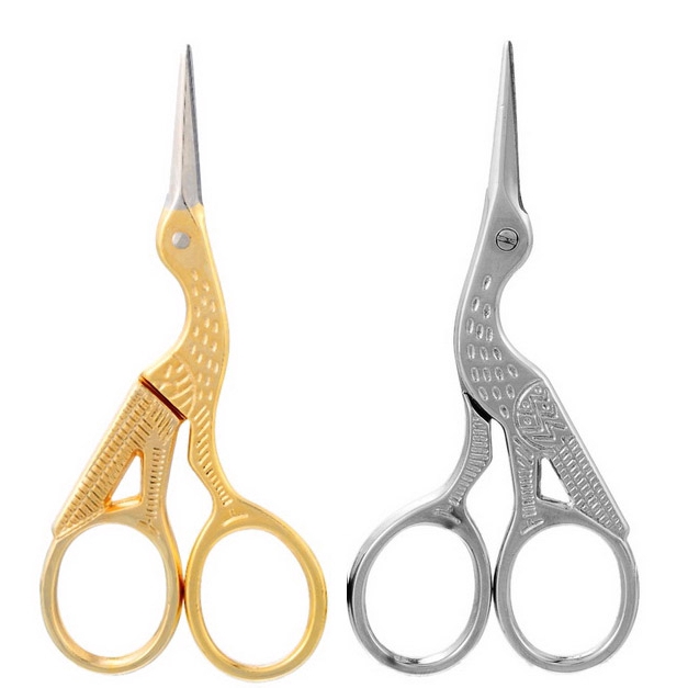 Cute Kawaii Clear Acrylic Silver Scissors School Office Scissors