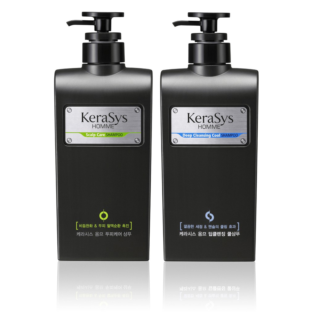 Kerasys Homme MEN Scalp Care Shampoo / Deep Cleansing Cool Shampoo ...