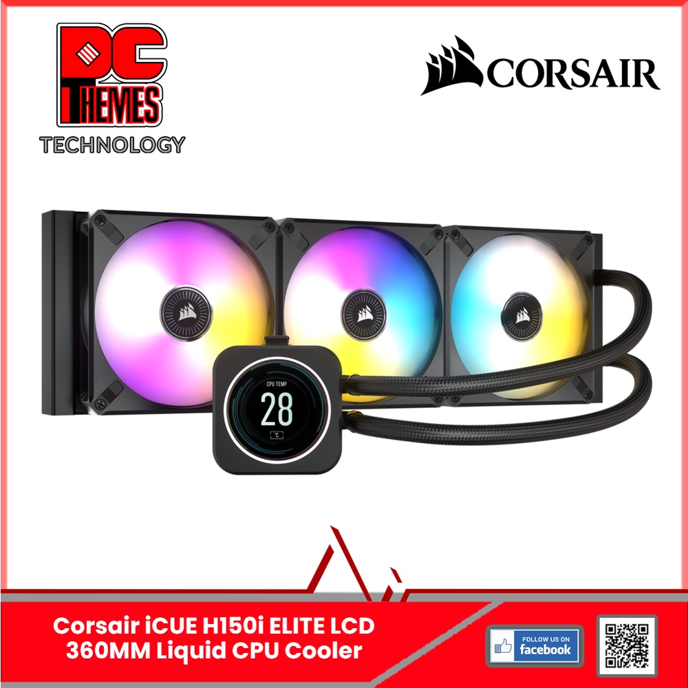 Corsair ICUE H150i ELITE LCD 360MM Liquid CPU Cooler | Shopee Singapore